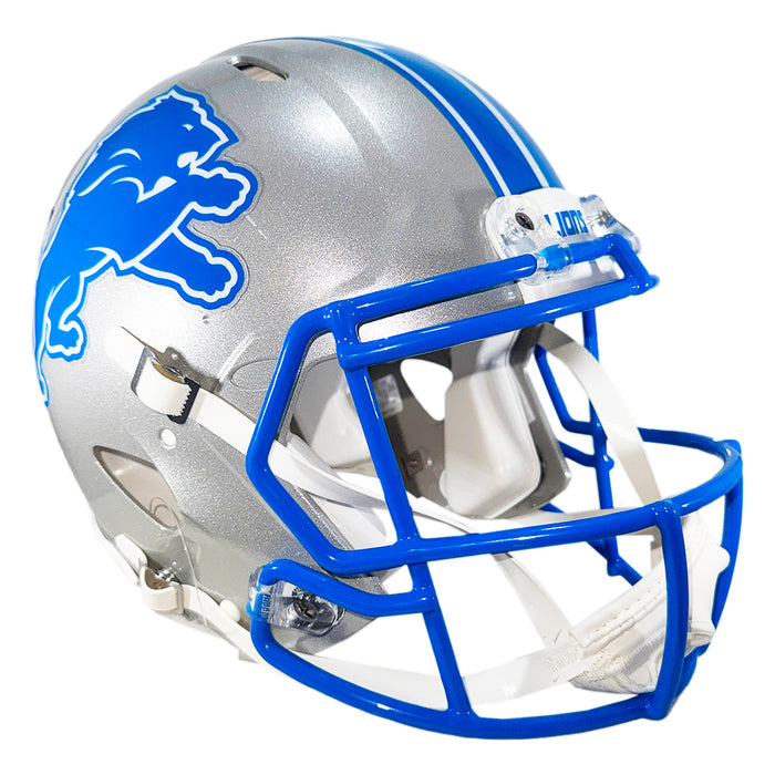 Aidan Hutchinson Signed Detroit Lions Authentic 2024 Speed Full-Size Football Helmet (Beckett)