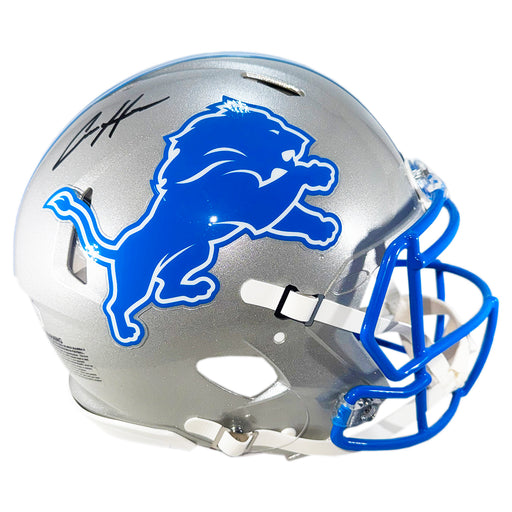 Aidan Hutchinson Signed Detroit Lions Authentic 2024 Speed Full-Size Football Helmet (Beckett)