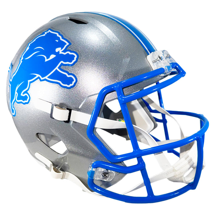 Aidan Hutchinson Signed Detroit Lions Speed 2024 Full-Size Replica Football Helmet (Beckett)