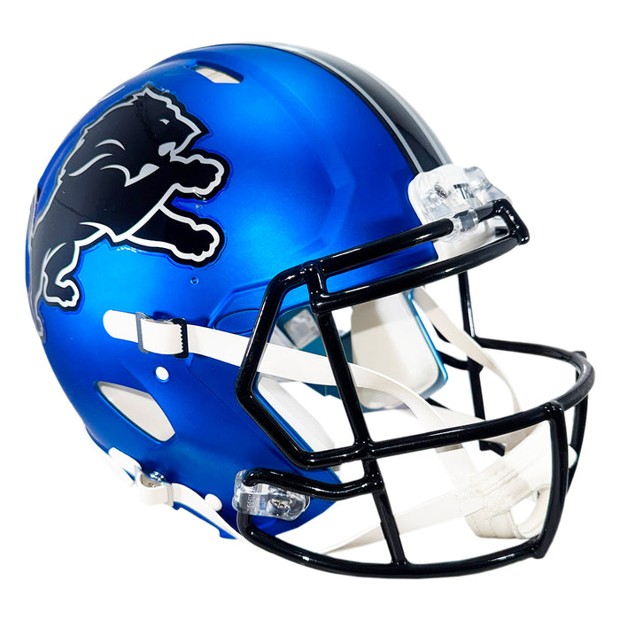 Aidan Hutchinson Signed Detroit Lions Authentic Alt 2024 Speed Full-Size Football Helmet (Beckett)