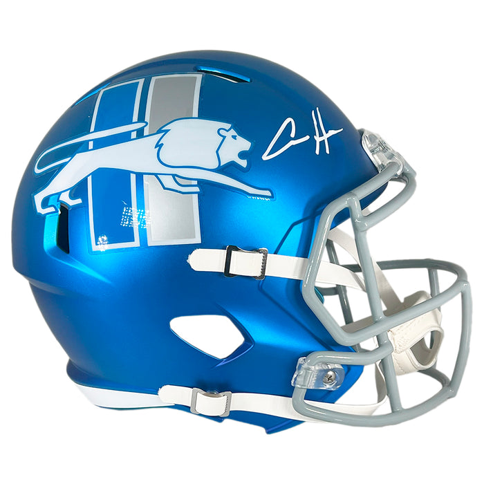 Aidan Hutchinson Signed Detroit Lions Alternate Speed Full-Size Replica Football Helmet (Beckett)