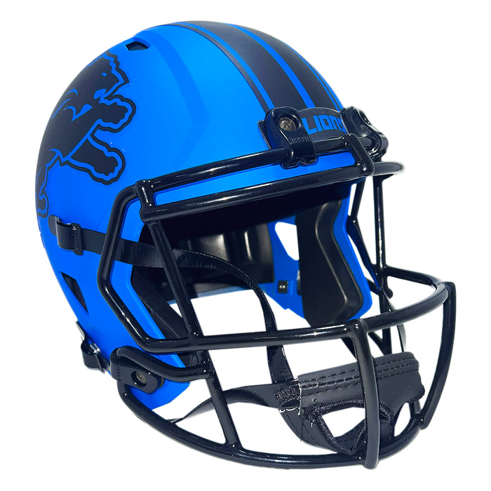 Aidan Hutchinson Signed Detroit Lions Rave Full-Size Replica Football Helmet (Beckett)