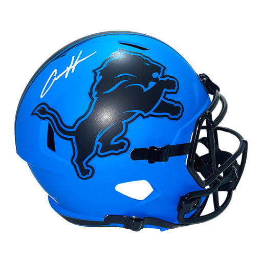 Aidan Hutchinson Signed Detroit Lions Rave Full-Size Replica Football Helmet (Beckett)