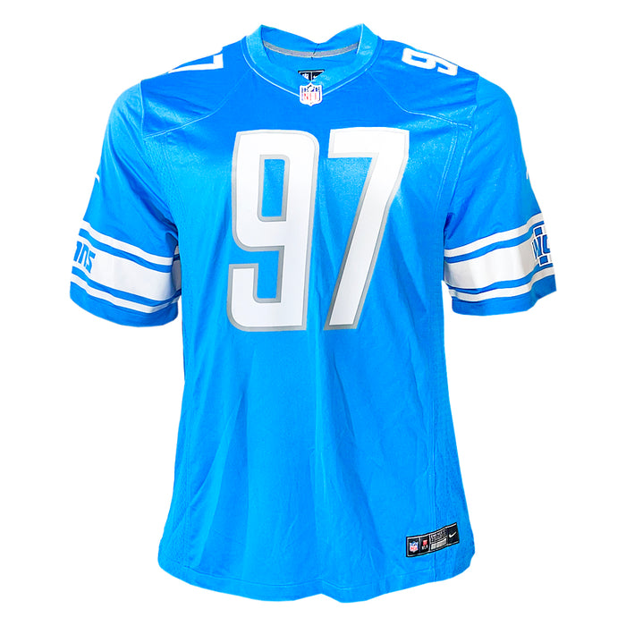 Aidan Hutchinson Signed Authentic Detroit Lions Nike Football Jersey Medium (Beckett)