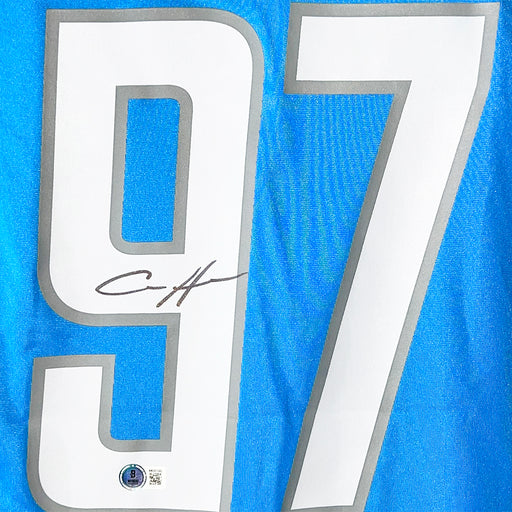 Aidan Hutchinson Signed Authentic Detroit Lions Nike Football Jersey Large (Beckett)