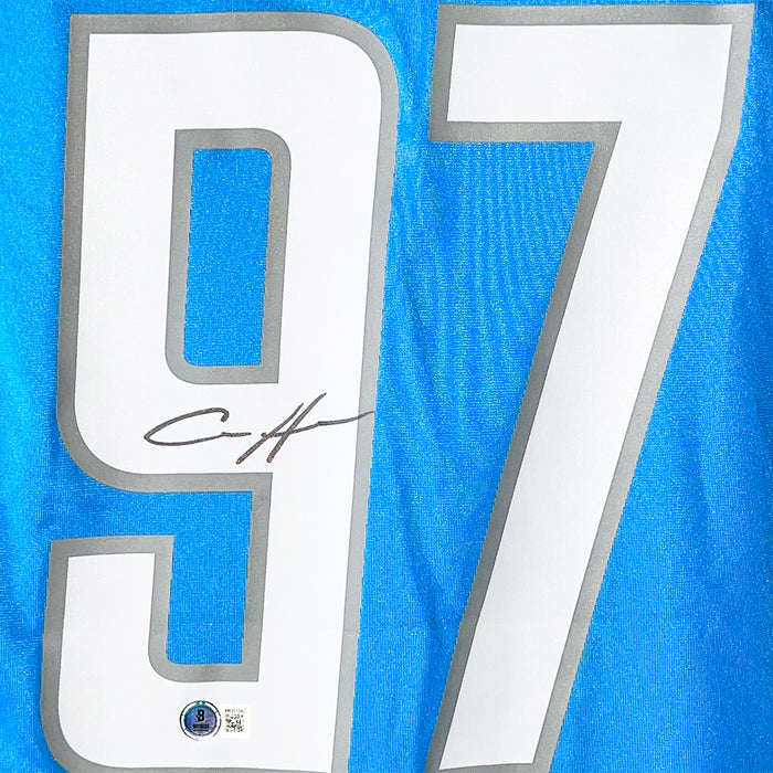 Aidan Hutchinson Signed Authentic Detroit Lions Nike Football Jersey Medium (Beckett)