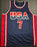 Larry Bird Signed USA Navy Basketball Jersey (Beckett)