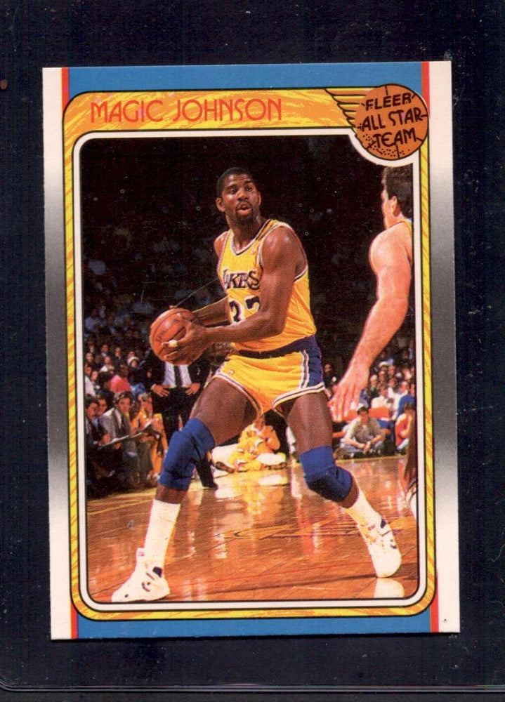 1988-89 Fleer #123 Magic Johnson Los Angeles Lakers Basketball Card — RSA