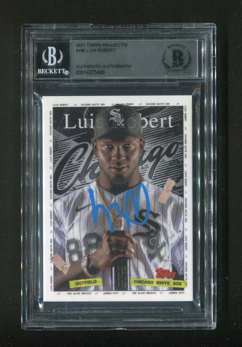 2021 Topps Project70 Luis Robert #486 BGS Signed Rookie Baseball Card - RSA