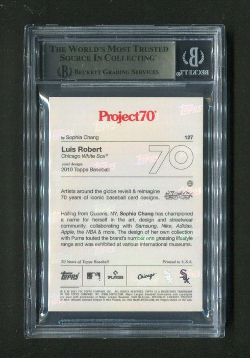 2021 Topps Project70 Luis Robert #127 BGS Signed Rookie Baseball Card - RSA