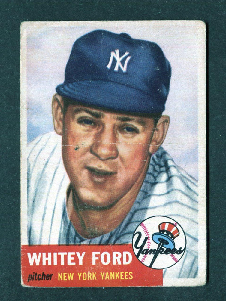 1953 Topps #207 Whitey Ford Baseball Card - RSA
