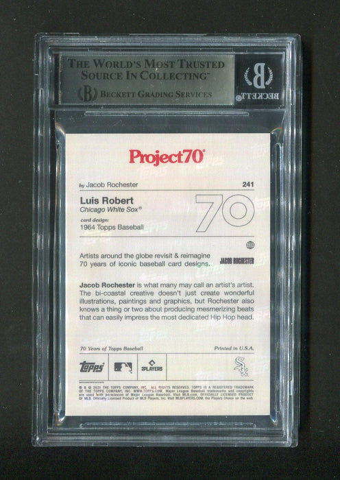 2021 Topps Project70 Luis Robert #241 BGS Signed Rookie Baseball Card - RSA
