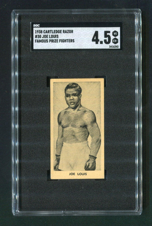 1938 Cartledge Razor #30 Joe Louis SGC 4.5 Famous Prize Fighters Boxing Card - RSA