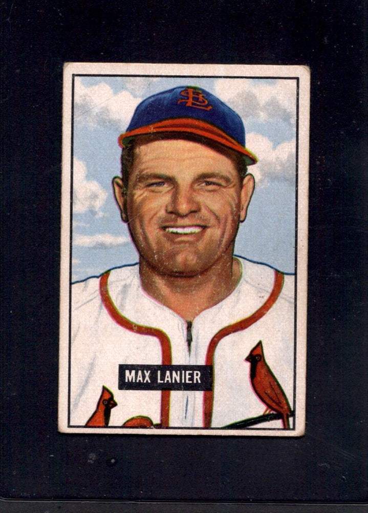 1951 Max Lanier Bowman #230 Cardinals Baseball Card - RSA