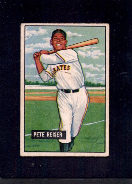 1951 Pete Reiser Bowman #238 Pirates Baseball Card - RSA