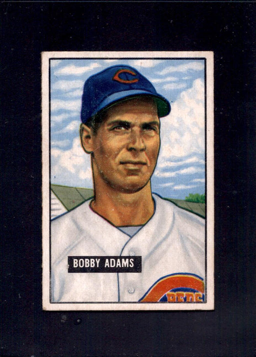 1951 Bobby Adams Bowman #288 Reds Baseball Card - RSA