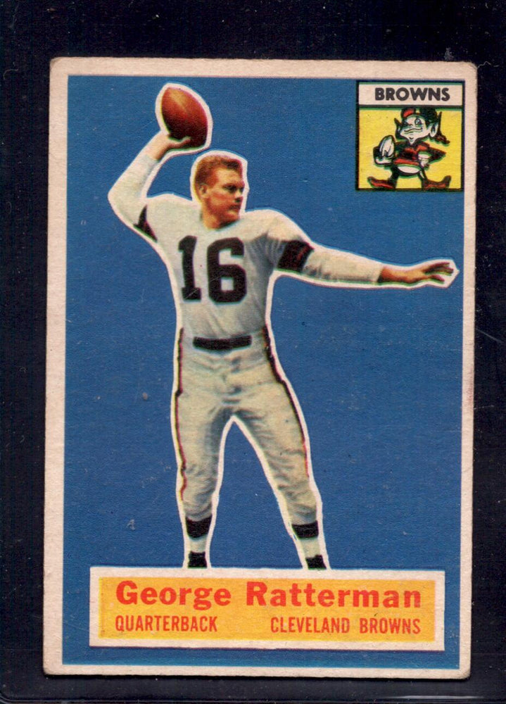 1956 Topps #93 George Ratterman Browns Football Card - RSA