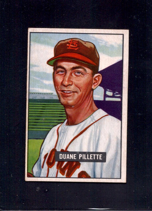 1951 Duane Pillette Bowman #316 Browns Rookie Baseball Card - RSA