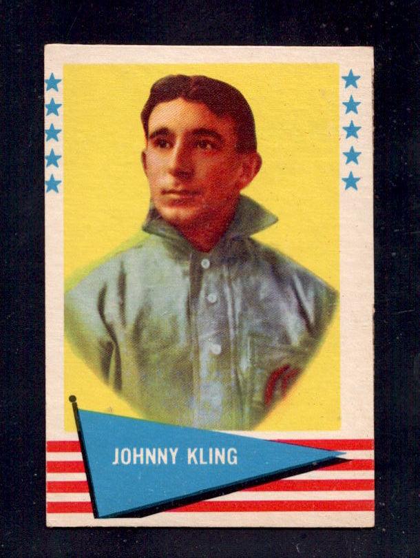 1961 Johnny Kling Fleer Baseball Greats #52 Cubs Baseball Card - RSA