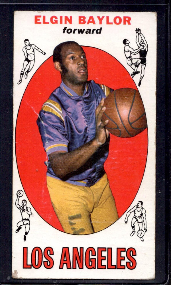 1969-70 Topps #35 Elgin Baylor Los Angeles Lakers Basketball Cards - RSA