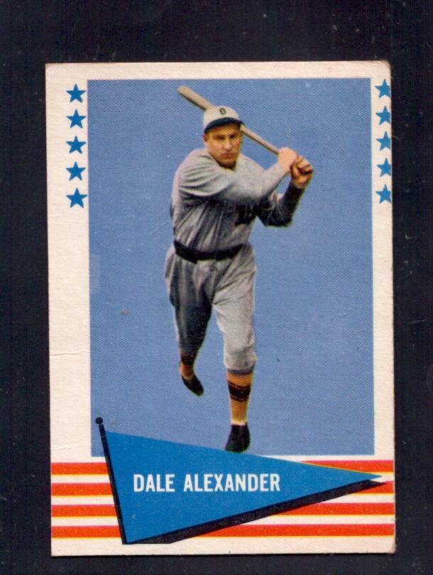 1961 Dale Alexander Fleer Baseball Greats #91 Red Sox Baseball Card - RSA