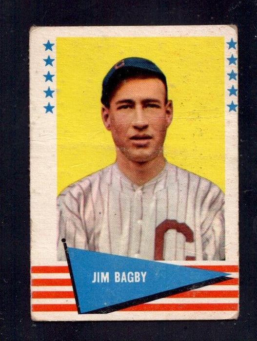 1961 Jim Bagby Fleer Baseball Greats #92 Red Sox Baseball Card - RSA