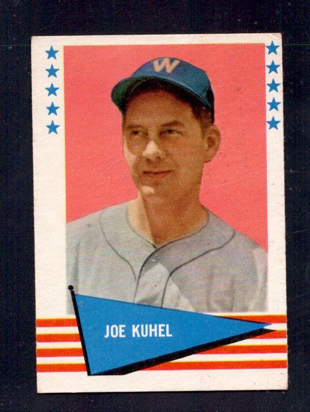 1961 Joe Kuhel Fleer Baseball Greats #119 Senators Baseball Card - RSA