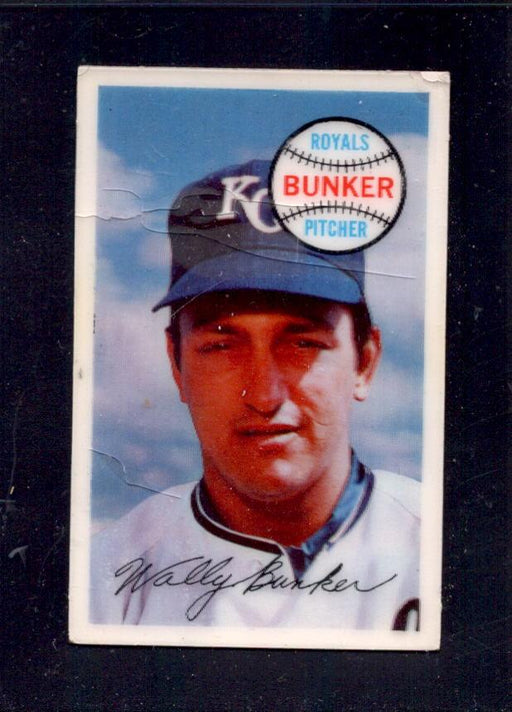 1970 Wally Bunker Kellogg's #70 Royals Baseball Card - RSA