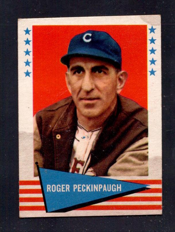 1961 Roger Peckinpaugh Fleer Baseball Greats #132 Indians Baseball Card - RSA