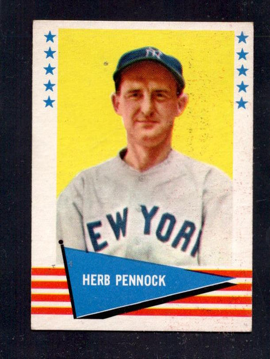 1961 Herb Pennock Fleer Baseball Greats #133 Yankees Baseball Card - RSA