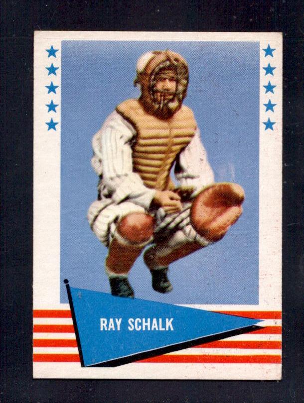 1961 Ray Schalk Fleer Baseball Greats #136 White Sox Baseball Card - RSA