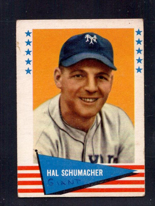 1961 Hal Schumacher Fleer Baseball Greats #137 Giants Baseball Card - RSA