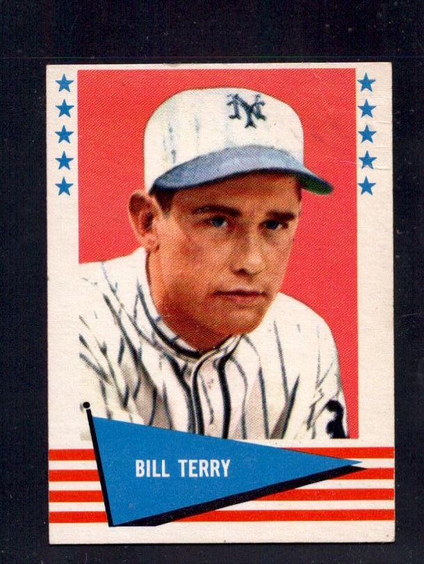 1961 Bill Terry Fleer Baseball Greats #142 Giants Baseball Card - RSA