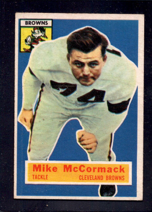 1956 Topps #105 Mike McCormack Browns Football Card - RSA
