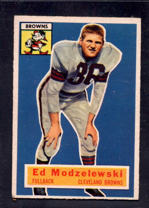 1956 Topps #117 Ed Modzelewski Browns Football Card - RSA