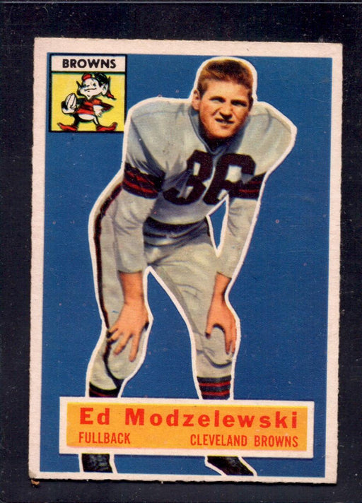 1956 Topps #117 Ed Modzelewski Browns Football Card - RSA