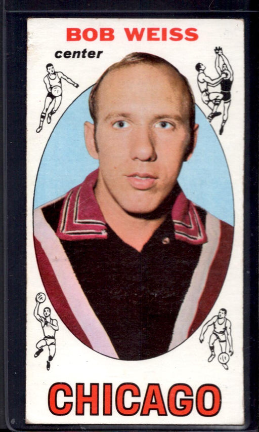 1969-70 Topps #62 Bob Weiss Chicago Bulls Rookie Basketball Cards - RSA