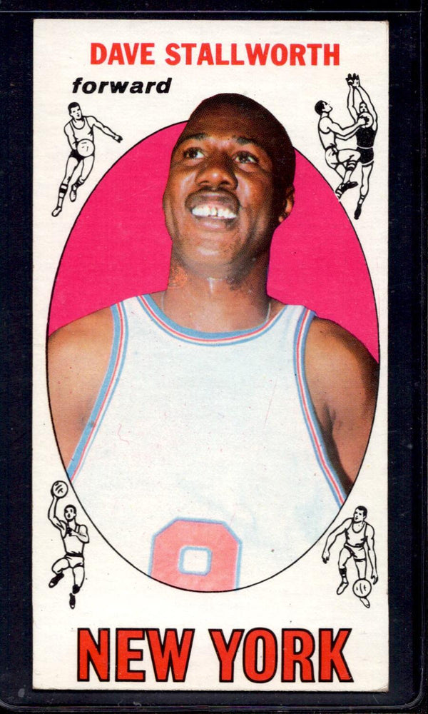 1969-70 Topps #74 Dave Stallworth New York Knicks Rookie Basketball Cards - RSA