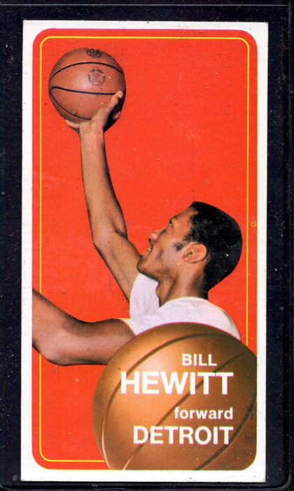 1970-71 Topps #56 Bill Hewitt Detroit Pistons Basketball Cards - RSA