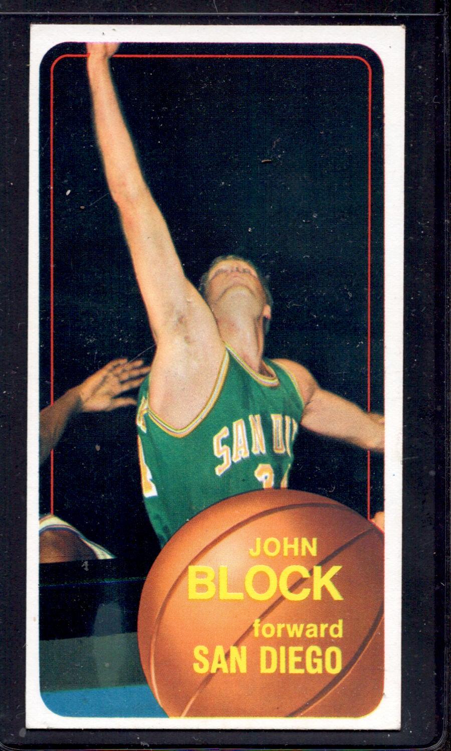 1970-71 Topps #58 John Block San Diego Rockets Basketball Cards — RSA