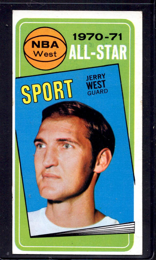 1970-71 Topps #107 Jerry West Los Angeles Lakers All-Star Basketball Cards - RSA