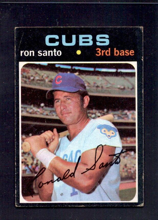 1971 Ron Santo Topps #220 Cubs Baseball Card - RSA