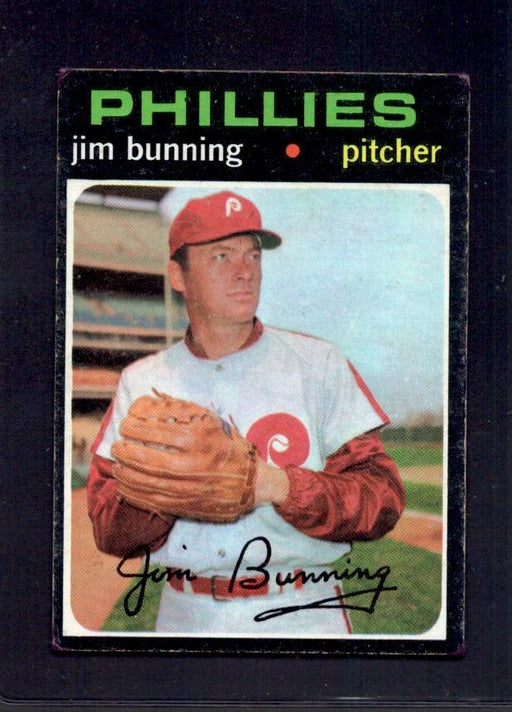1971 Jim Bunning Topps #574 Phillies Baseball Card - RSA