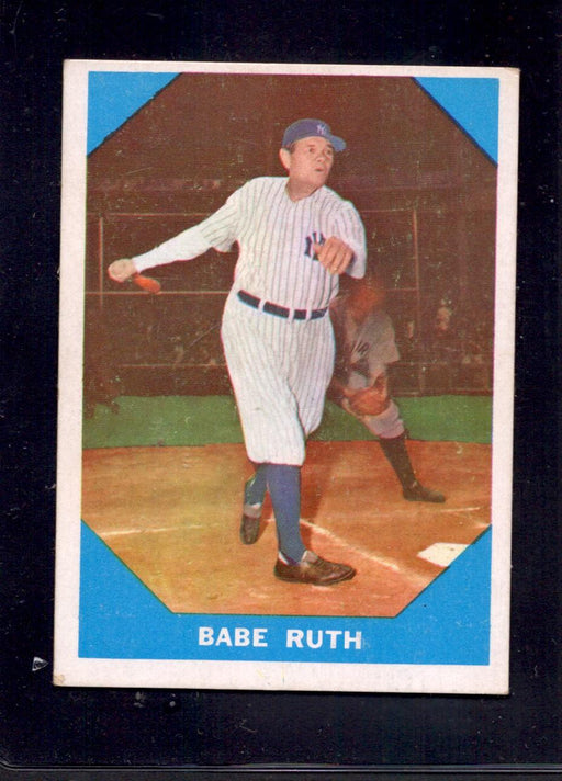 1960 Babe Ruth Fleer Baseball Greats #3 Baseball Card - RSA