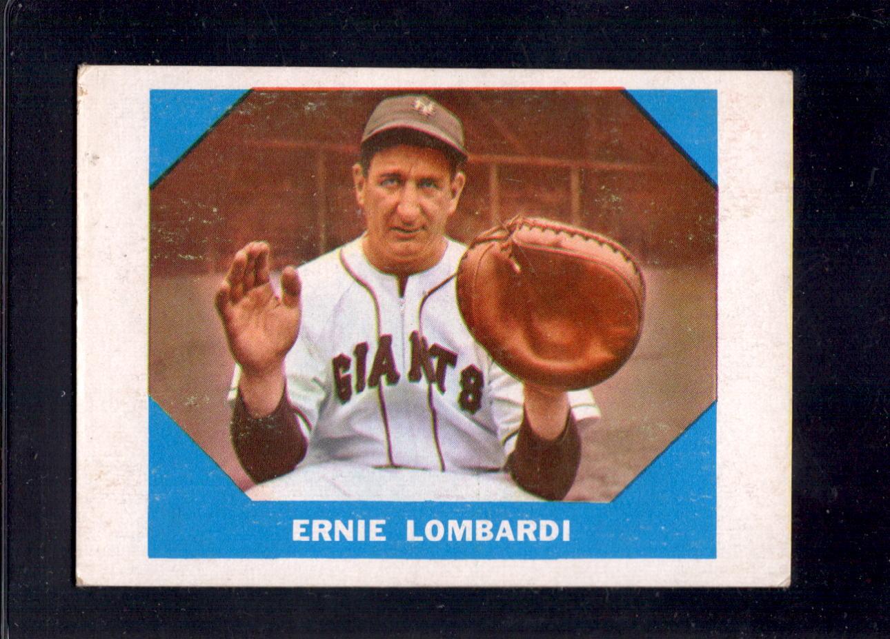 1960 Ernie Lombardi Fleer Baseball Greats #17 Baseball Card - RSA