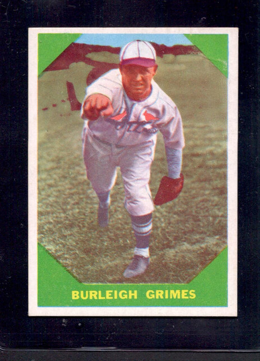 1960 Burleigh Grimes Fleer Baseball Greats #59 Baseball Card - RSA