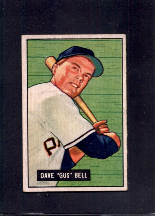 1951 Dave "Gus" Bell Bowman #40 Pirates Rookie Baseball Card - RSA