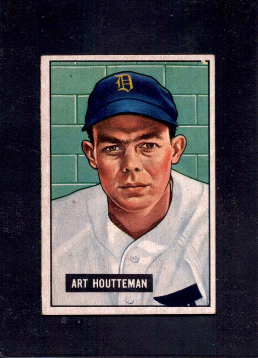 1951 Art Houtteman Bowman #45 Tigers Baseball Card - RSA