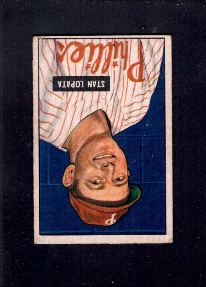 1951 Stan Lopata Bowman #76 Phillies Baseball Card - RSA