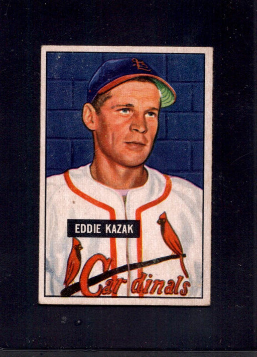 1951 Eddie Kazak Bowman #85 Cardinals Baseball Card - RSA
